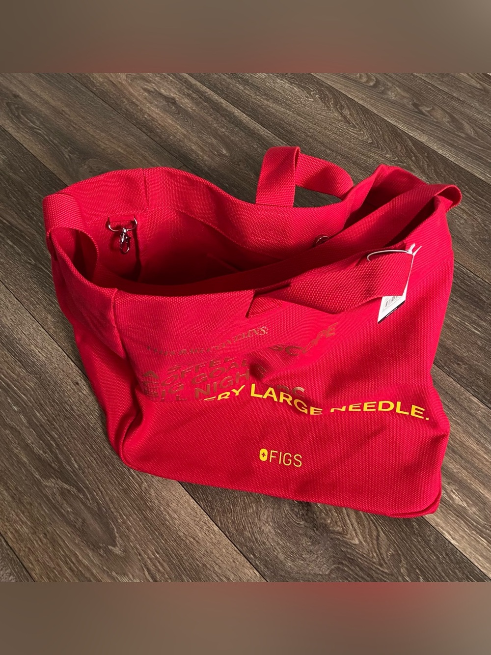 FIGS Pop Red A Very Large Needle Tote - Picture 4 of 4